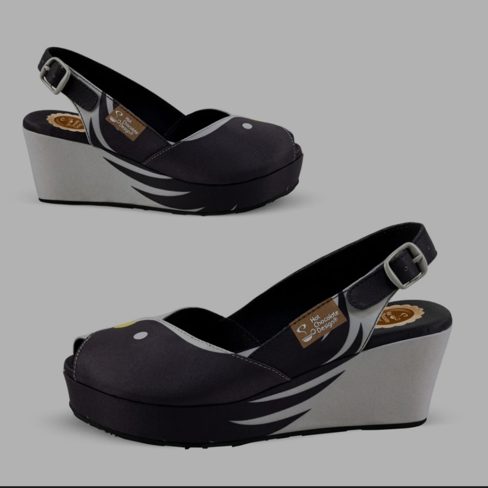 Hot Chocolate Design Black Birds Sandal - Picture 4 of 16